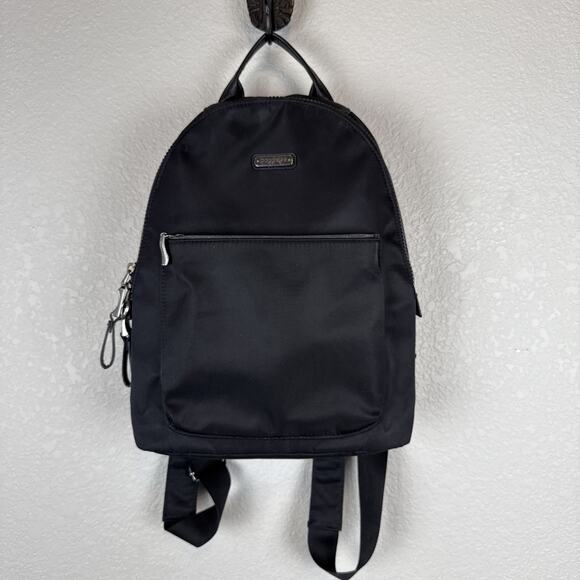 Baggallini Central Park Backpack Phone Wristlet Wallet Black Nylon RFID Travel - Picture 1 of 10